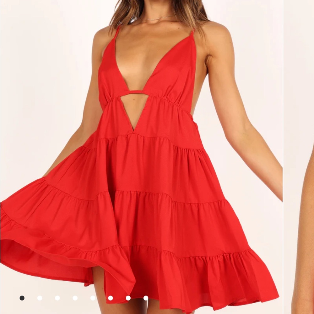 Indigo Mini Dress (M) - Red from Petal and Pup